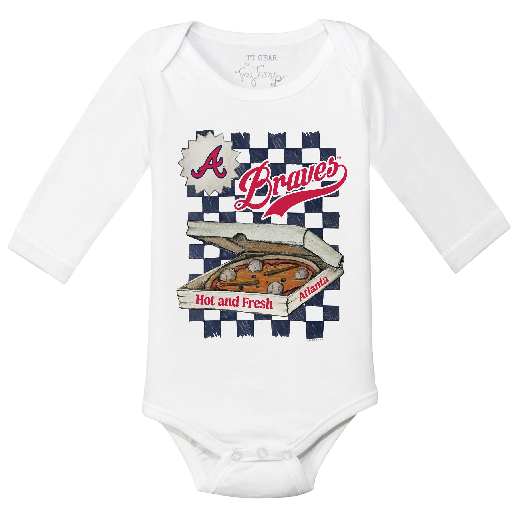 Atlanta Braves Pizza Long Sleeve Snapper