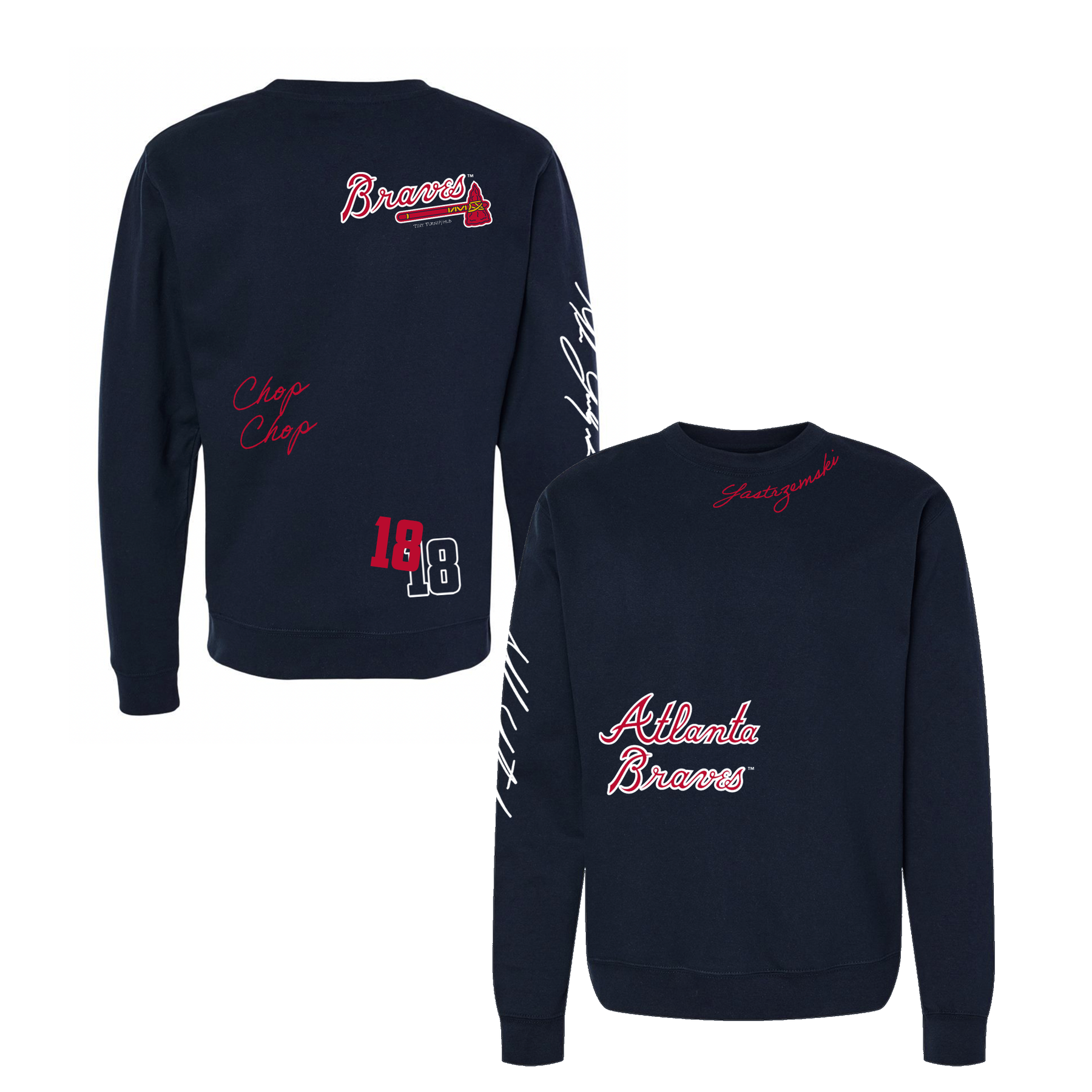 VIP Atlanta Braves Postseason '26 Adult Navy Crewneck