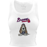 Atlanta Braves Puddy Crop Tank - Tiny Turnip