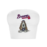 Atlanta Braves Puddy Crop Tube Top - Tiny Turnip