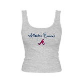 Atlanta Braves Logo Script Emmy Tank
