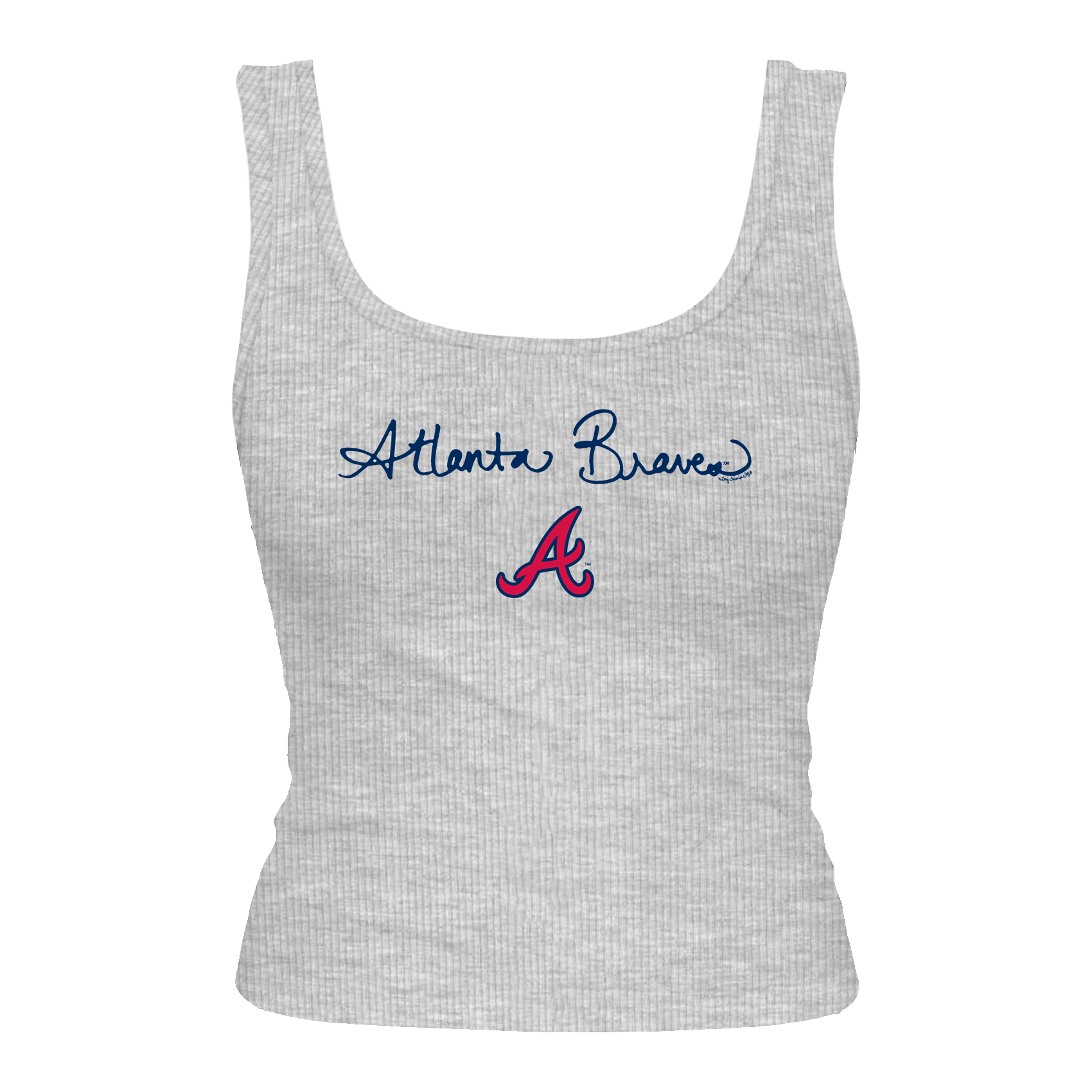 Atlanta Braves Logo Script Emmy Tank