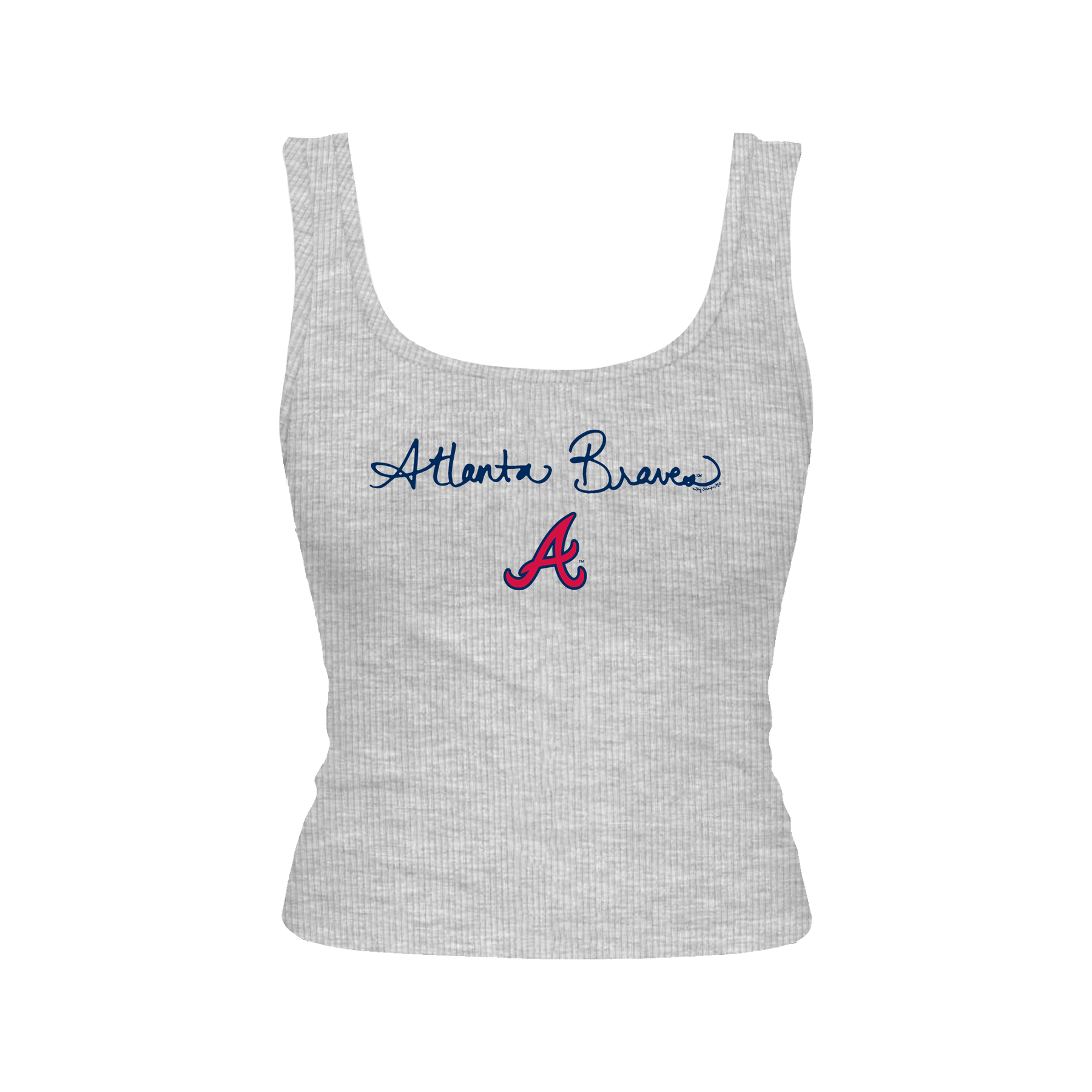 Atlanta Braves Logo Script Emmy Tank