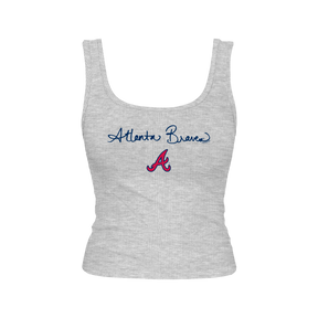 Atlanta Braves Logo Script Emmy Tank