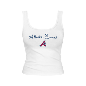Atlanta Braves Logo Script Emmy Tank