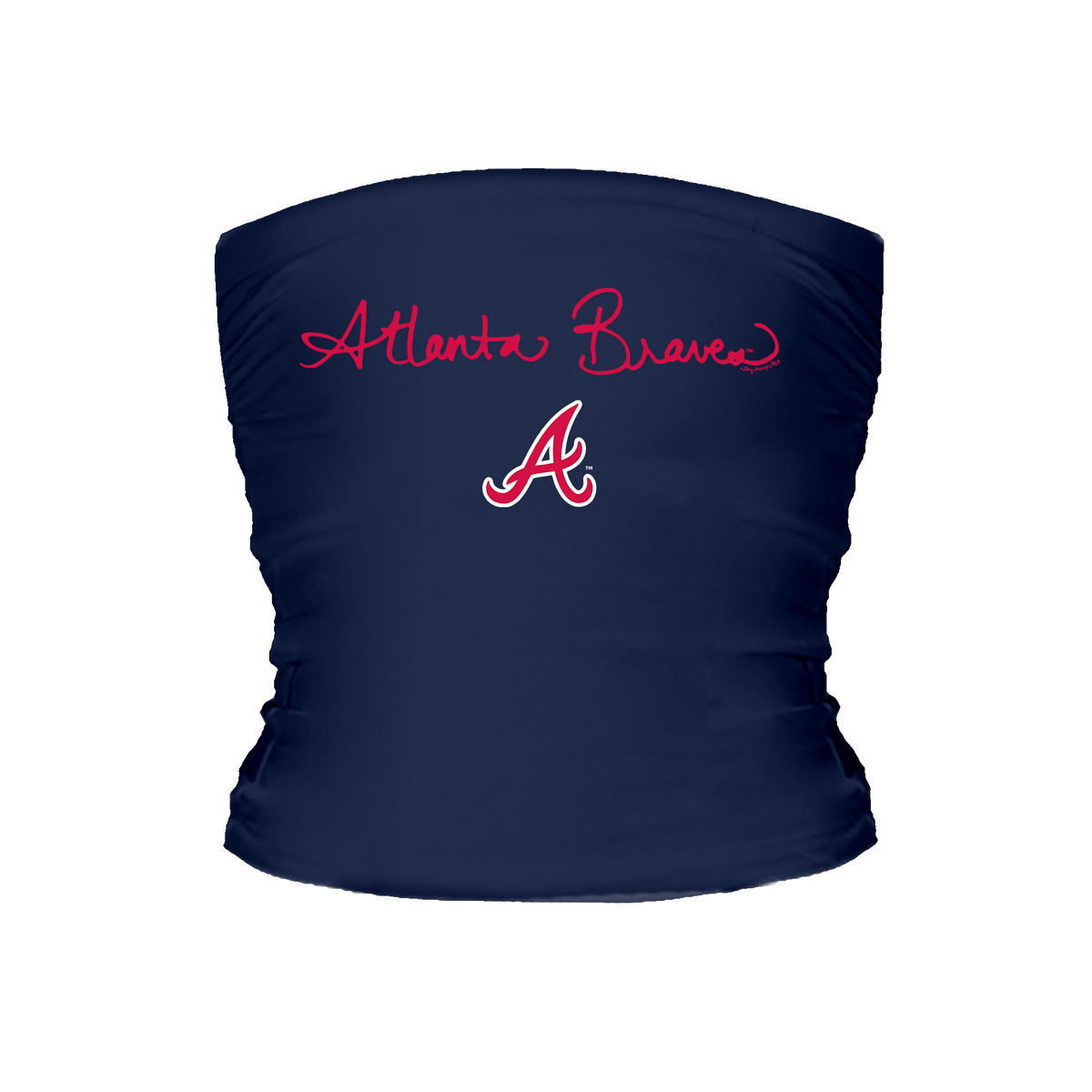 Atlanta Braves Logo Script Tube Top - Tiny Turnip
