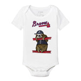 Atlanta Braves Sloth Short Sleeve Snapper - Tiny Turnip
