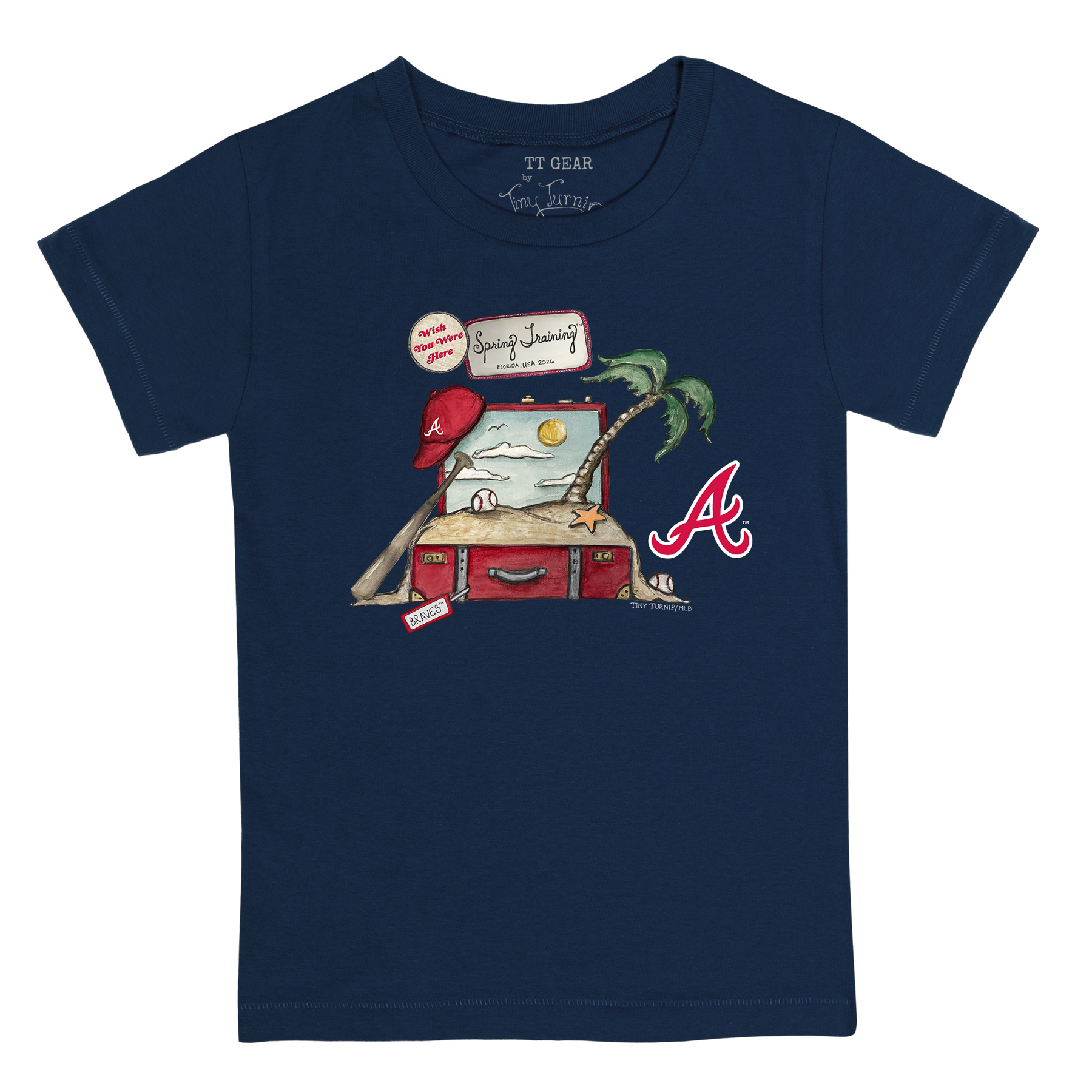 Atlanta Braves Spring Training 2026 Kid's Tee Shirt - Tiny Turnip