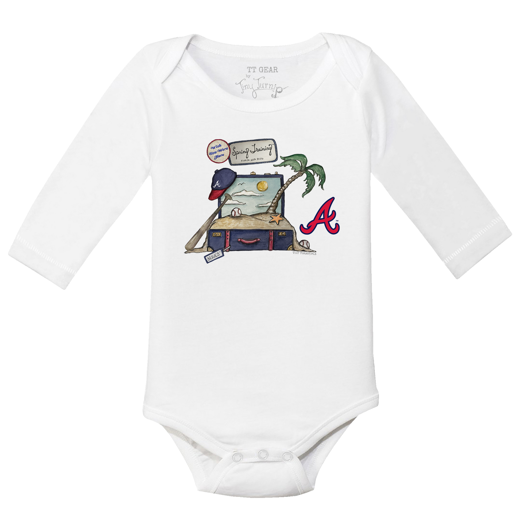Atlanta Braves Spring Training 2026 Long Sleeve Snapper - Tiny Turnip