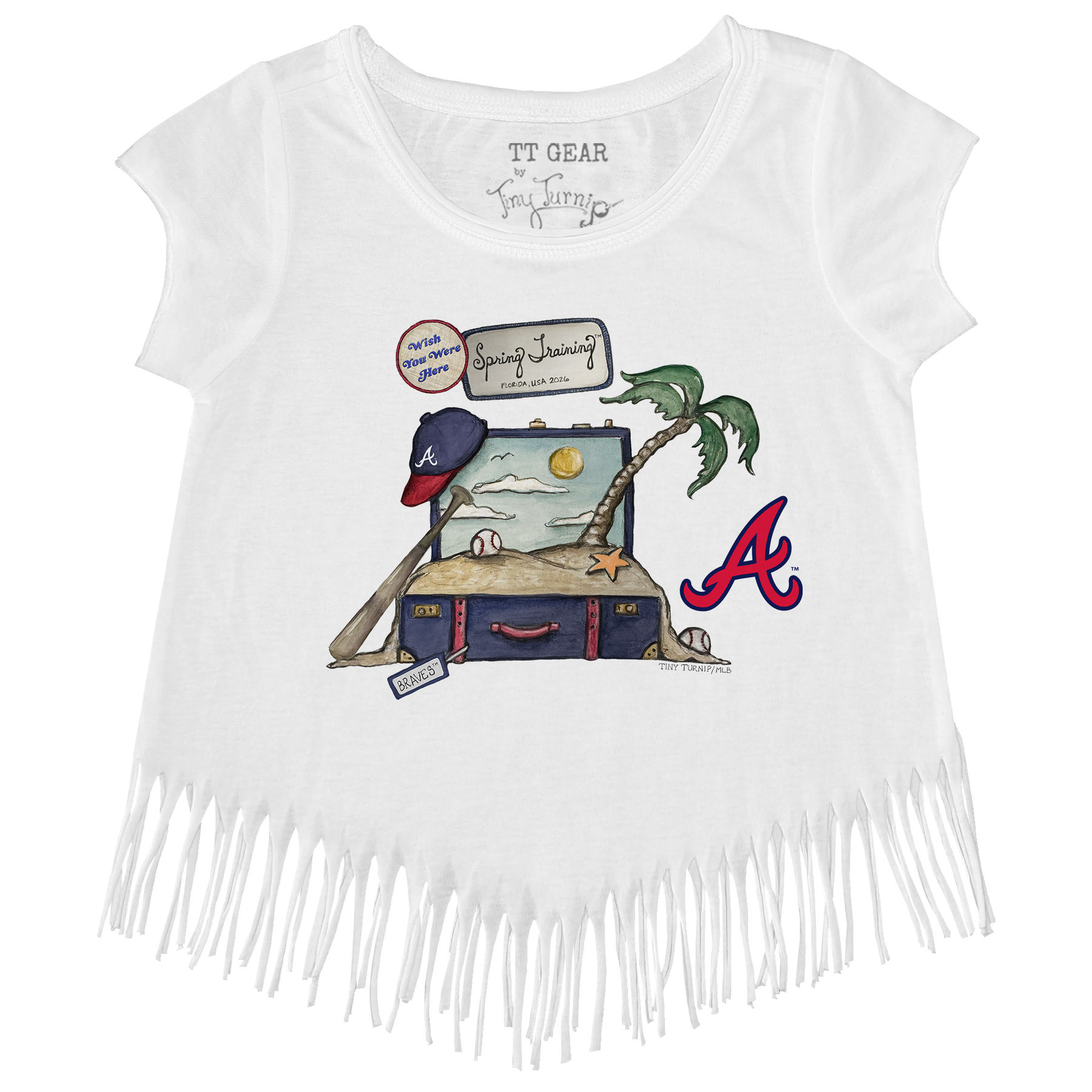 Atlanta Braves Spring Training 2026 Fringe Tee - Tiny Turnip