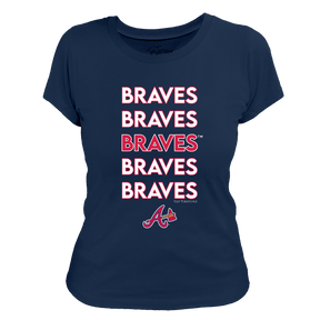 Atlanta Braves Stacked Tee Shirt - Tiny Turnip