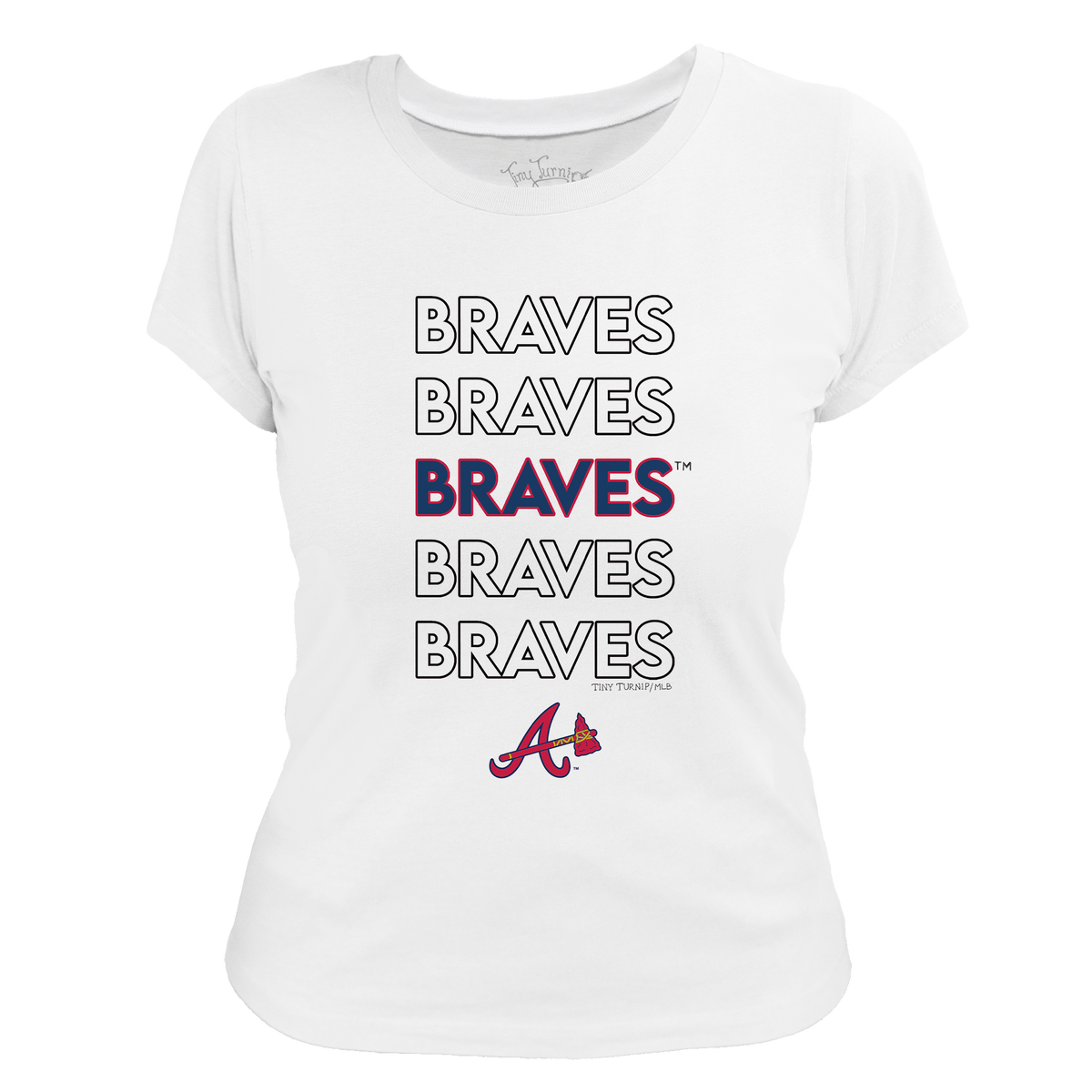 Atlanta Braves Stacked Tee Shirt