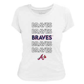 Atlanta Braves Stacked Tee Shirt - Tiny Turnip