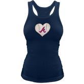 Atlanta Braves Stitched Heart Classic Tank - Tiny Turnip