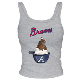 Atlanta Braves Sundae Helmet Ribbed Tank