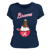 Atlanta Braves Sundae Helmet Women's Tee Shirt