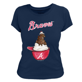 Atlanta Braves Sundae Helmet Women's Tee Shirt