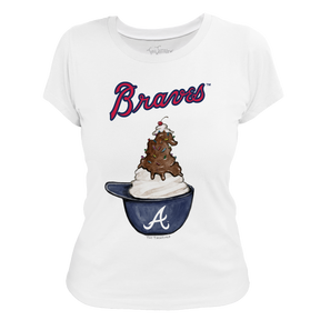 Atlanta Braves Sundae Helmet Women's Tee Shirt