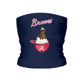 Atlanta Braves Sundae Helmet Tube Top - Tiny Turnip