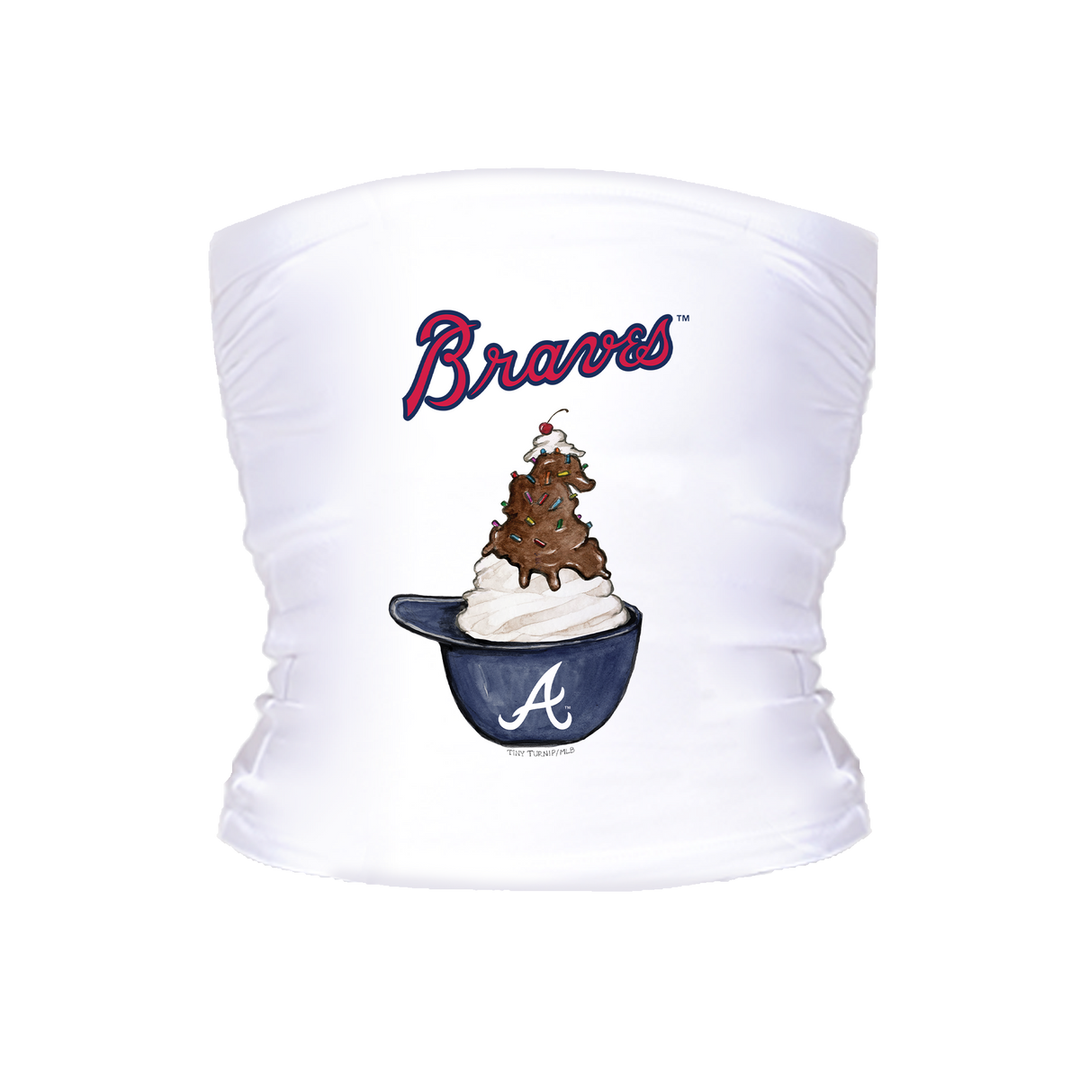 Atlanta Braves Sundae Helmet Crop Tube Top