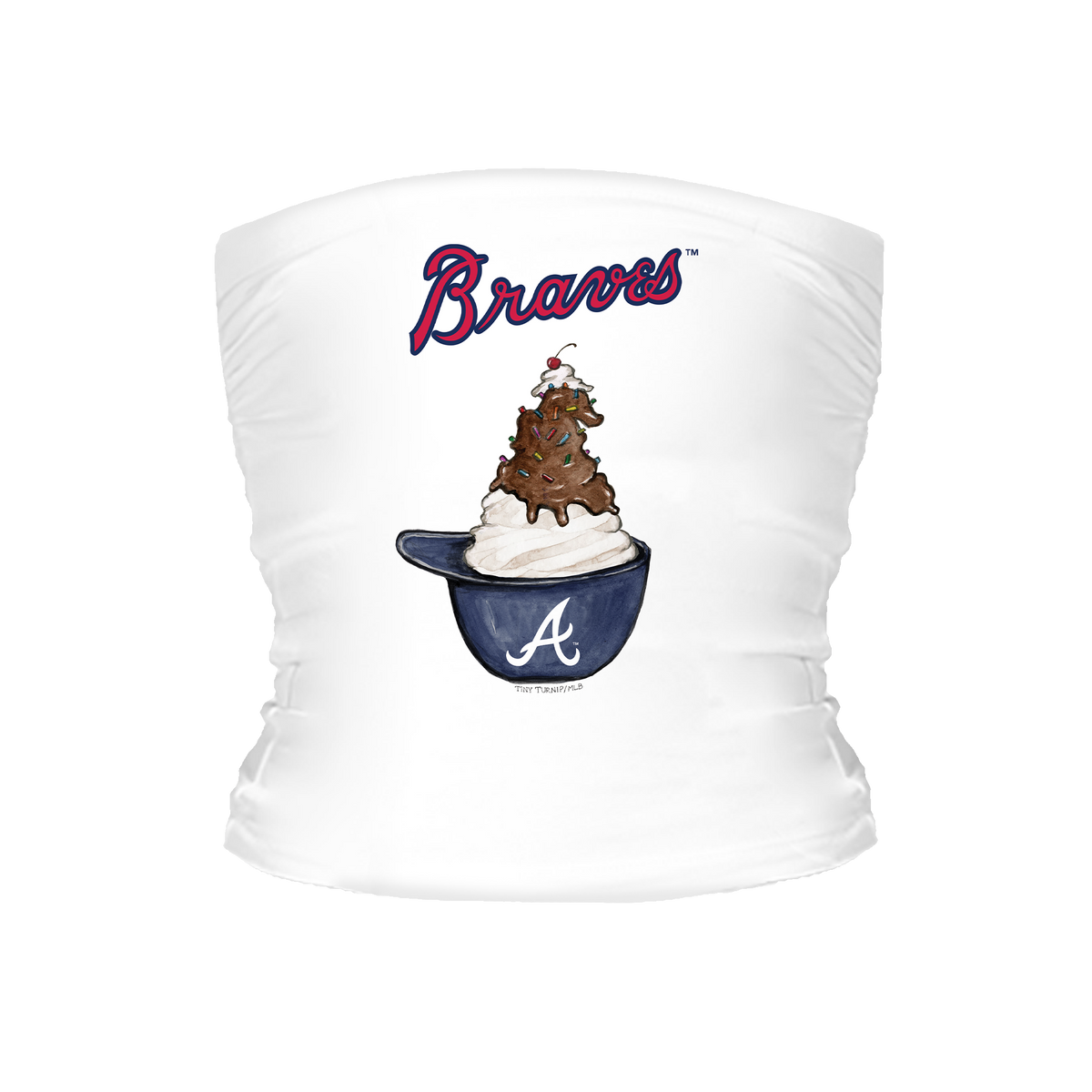 Atlanta Braves Sundae Helmet Tube Top - Tiny Turnip