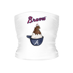 Atlanta Braves Sundae Helmet Tube Top - Tiny Turnip