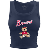 Atlanta Braves Teddy Crop Tank