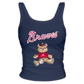 Atlanta Braves Teddy Ribbed Tank - Tiny Turnip