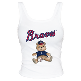 Atlanta Braves Teddy Ribbed Tank - Tiny Turnip