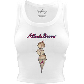 Atlanta Braves Triple Scoop Crop Tank