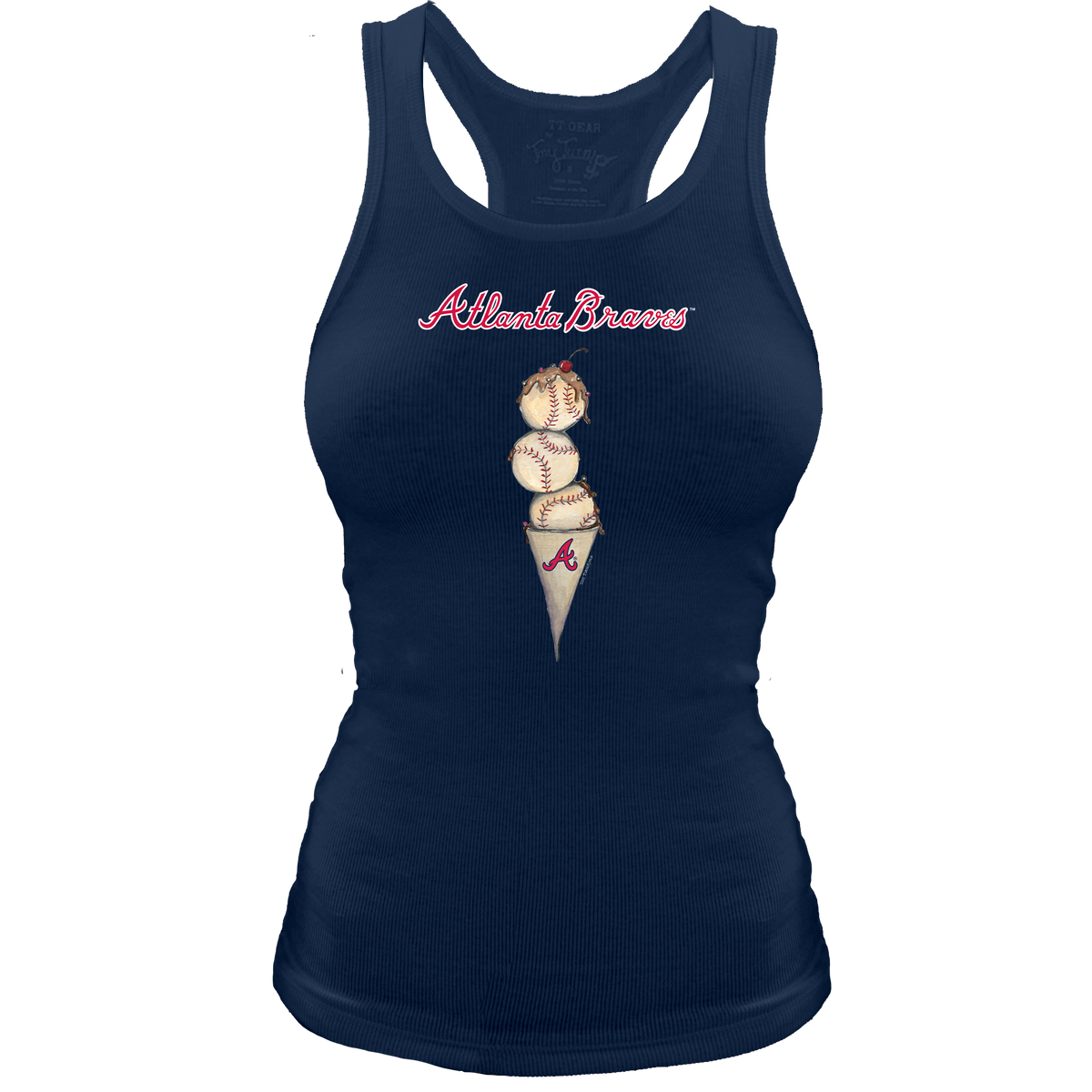 Atlanta Braves Triple Scoop Racerback Tank - Tiny Turnip