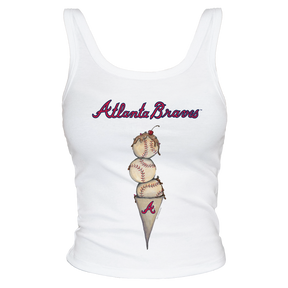 Atlanta Braves Triple Scoop Ribbed Tank