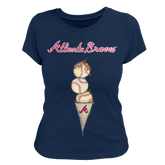 Atlanta Braves Triple Scoop Women's Tee Shirt