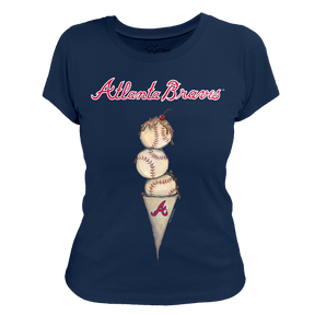 Atlanta Braves Triple Scoop Women's Tee Shirt