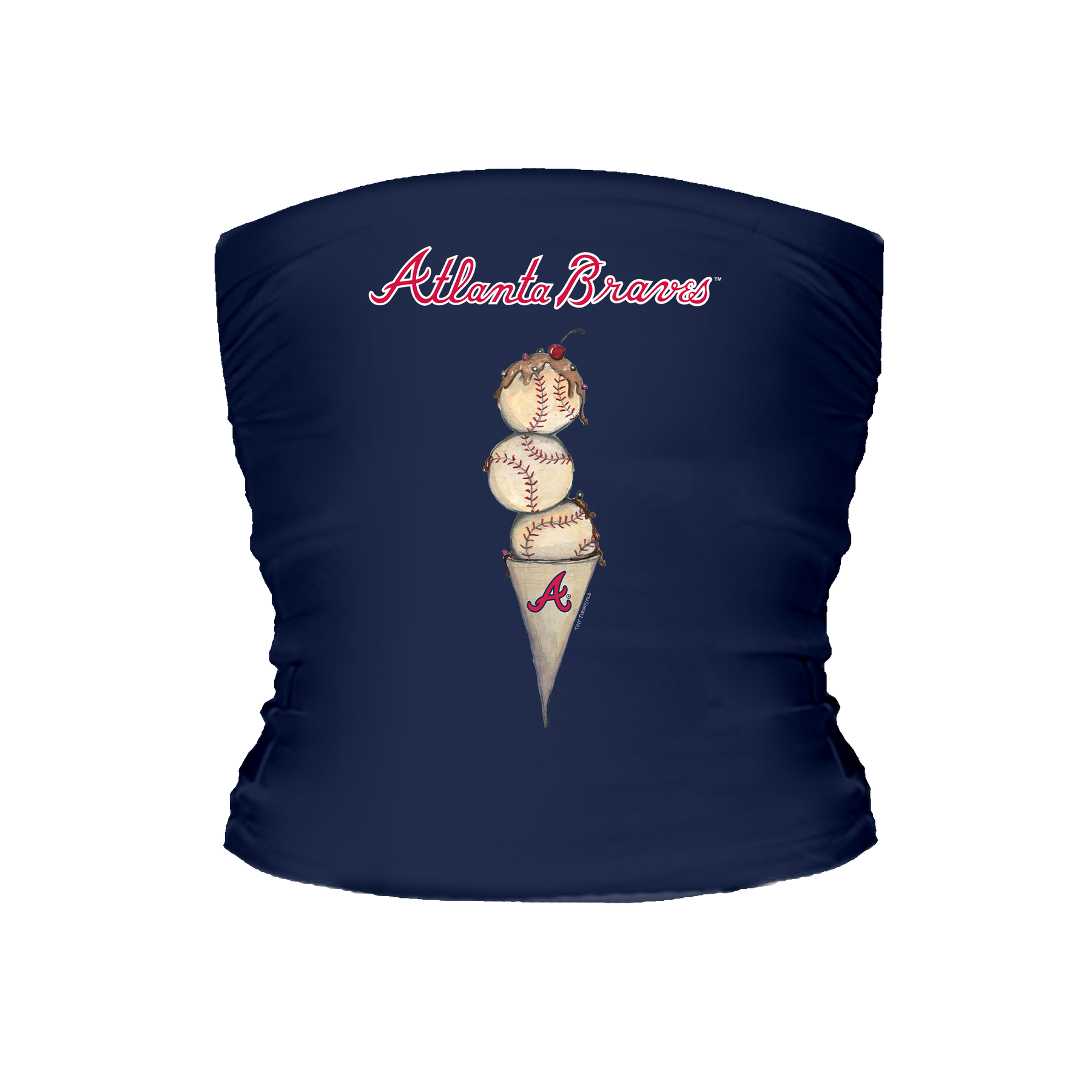 Atlanta Braves Triple Scoop Tube Top - Tiny Turnip