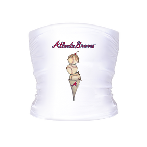 Atlanta Braves Triple Scoop Tube Top - Tiny Turnip
