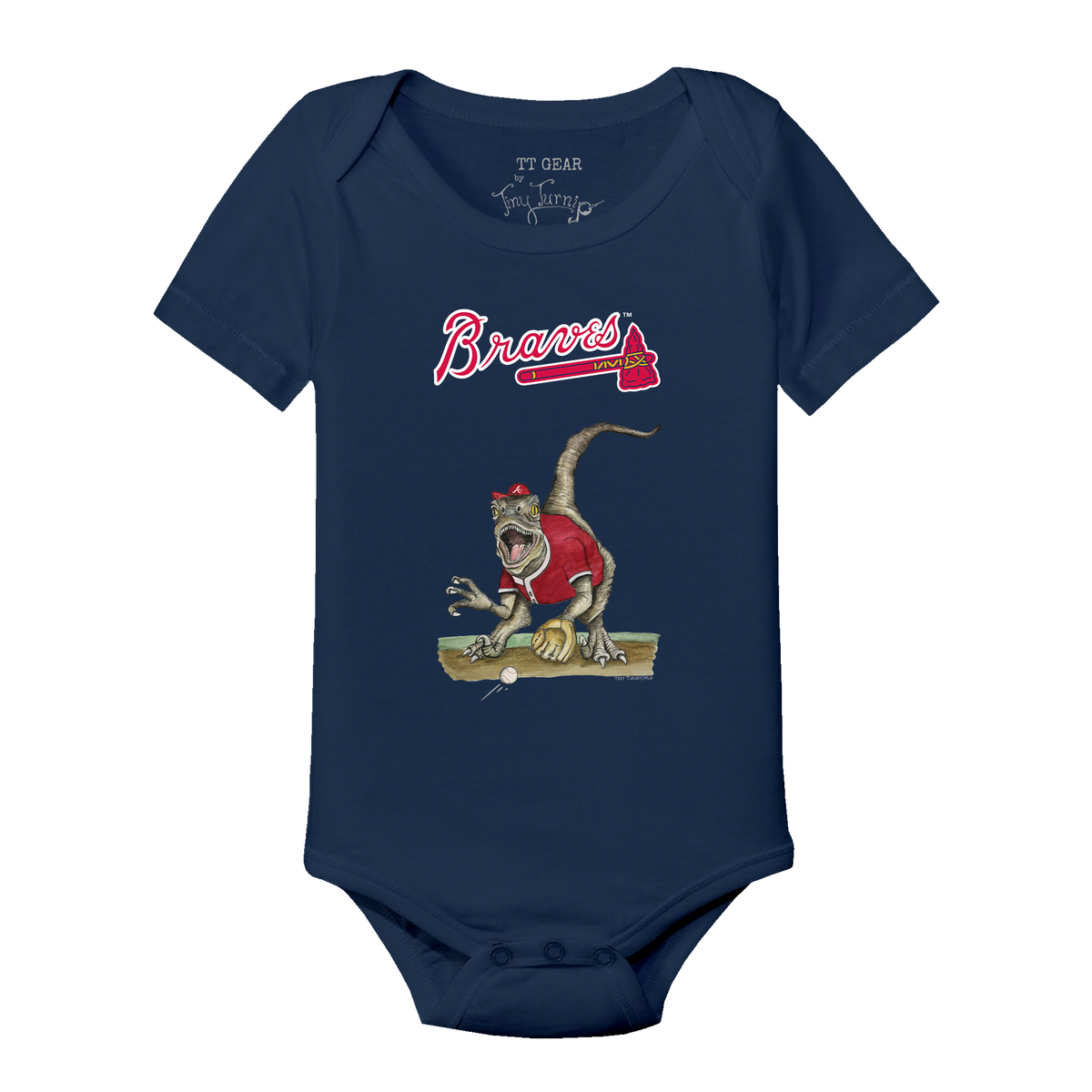 Atlanta Braves Velociraptor Short Sleeve Snapper