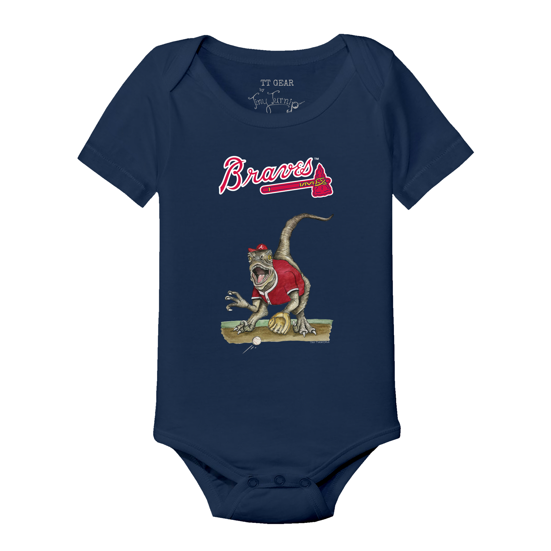 Atlanta Braves Velociraptor Short Sleeve Snapper