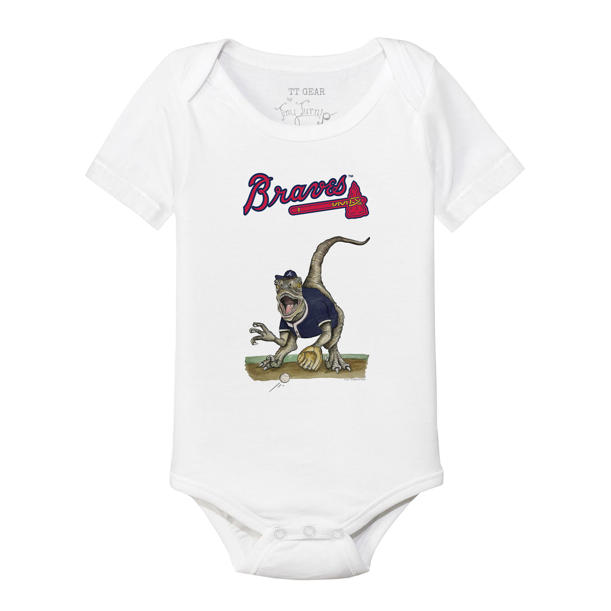 Atlanta Braves Velociraptor Short Sleeve Snapper