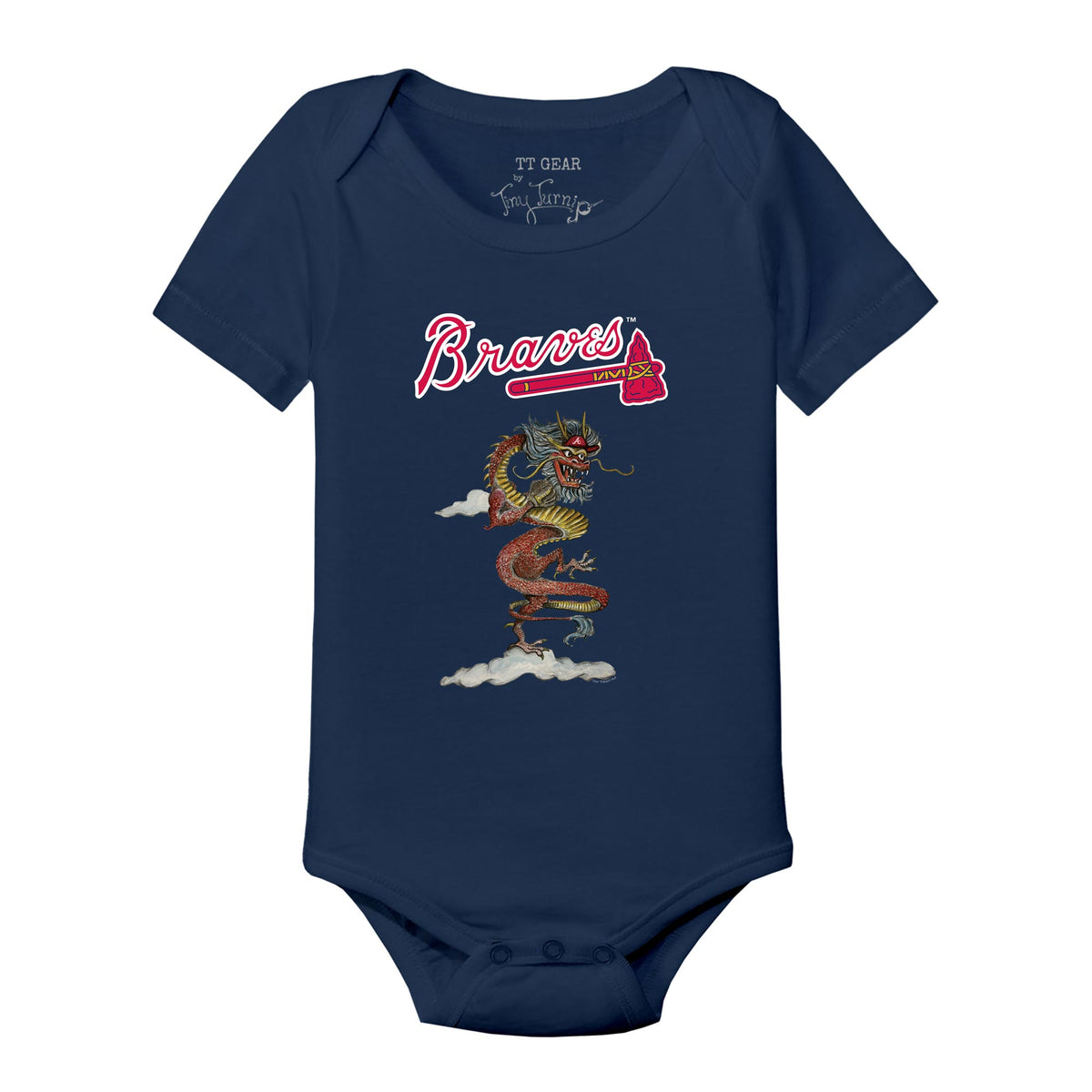 Atlanta Braves 2024 Year of the Dragon Short Sleeve Snapper