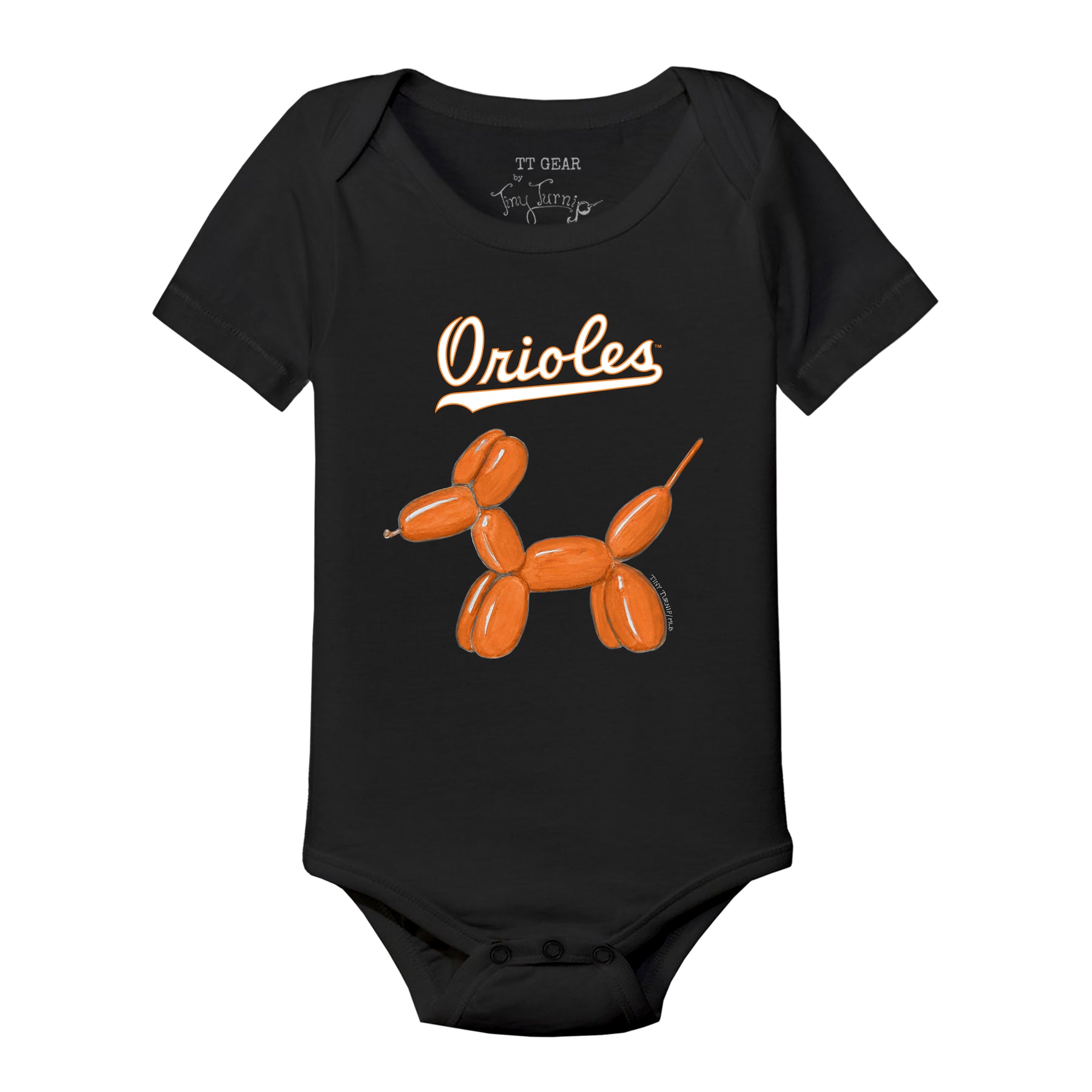 Baltimore Orioles Balloon Dog Short Sleeve Snapper