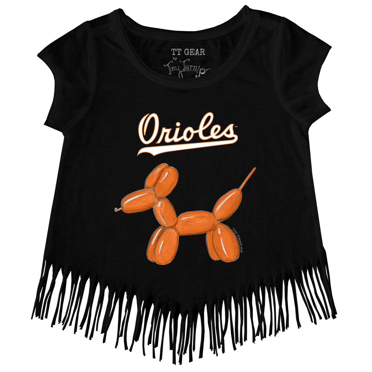 Baltimore Orioles Balloon Dog Fringe Tee