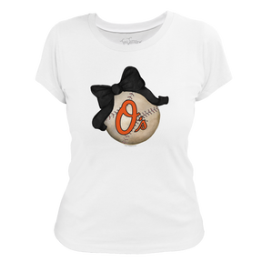Baltimore Orioles Baseball Bow Tee Shirt