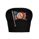 Baltimore Orioles Baseball Flag Crop Tube Top