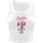 Baltimore Orioles Blooming Baseballs Crop Tank - Tiny Turnip