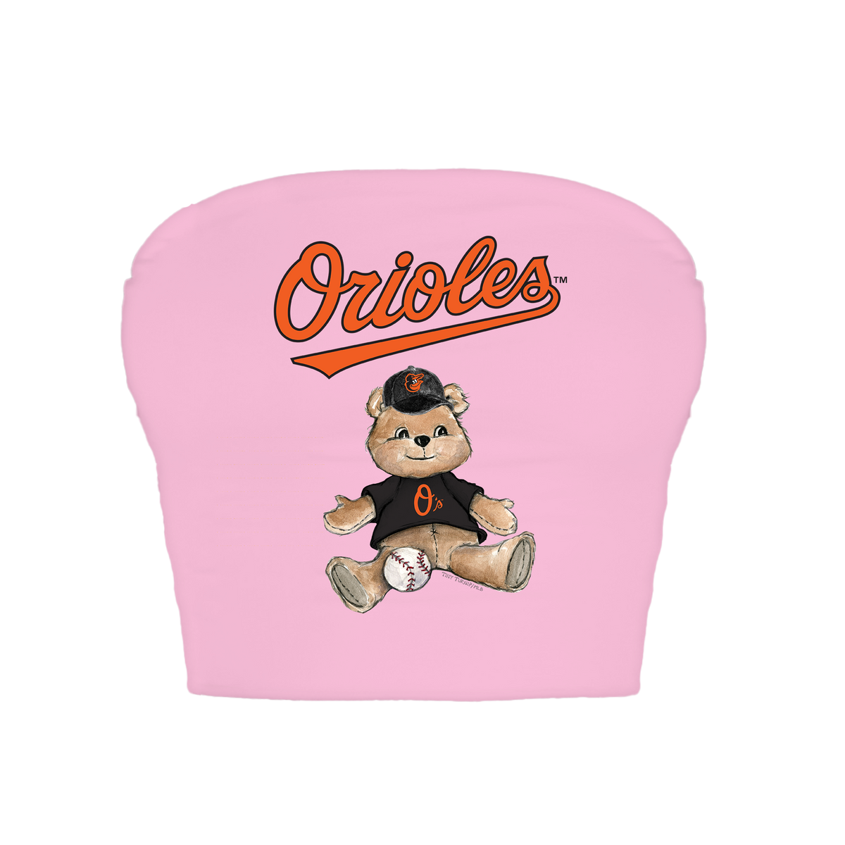 Baltimore Orioles Teddy Crop Tube Top