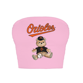 Baltimore Orioles Teddy Crop Tube Top