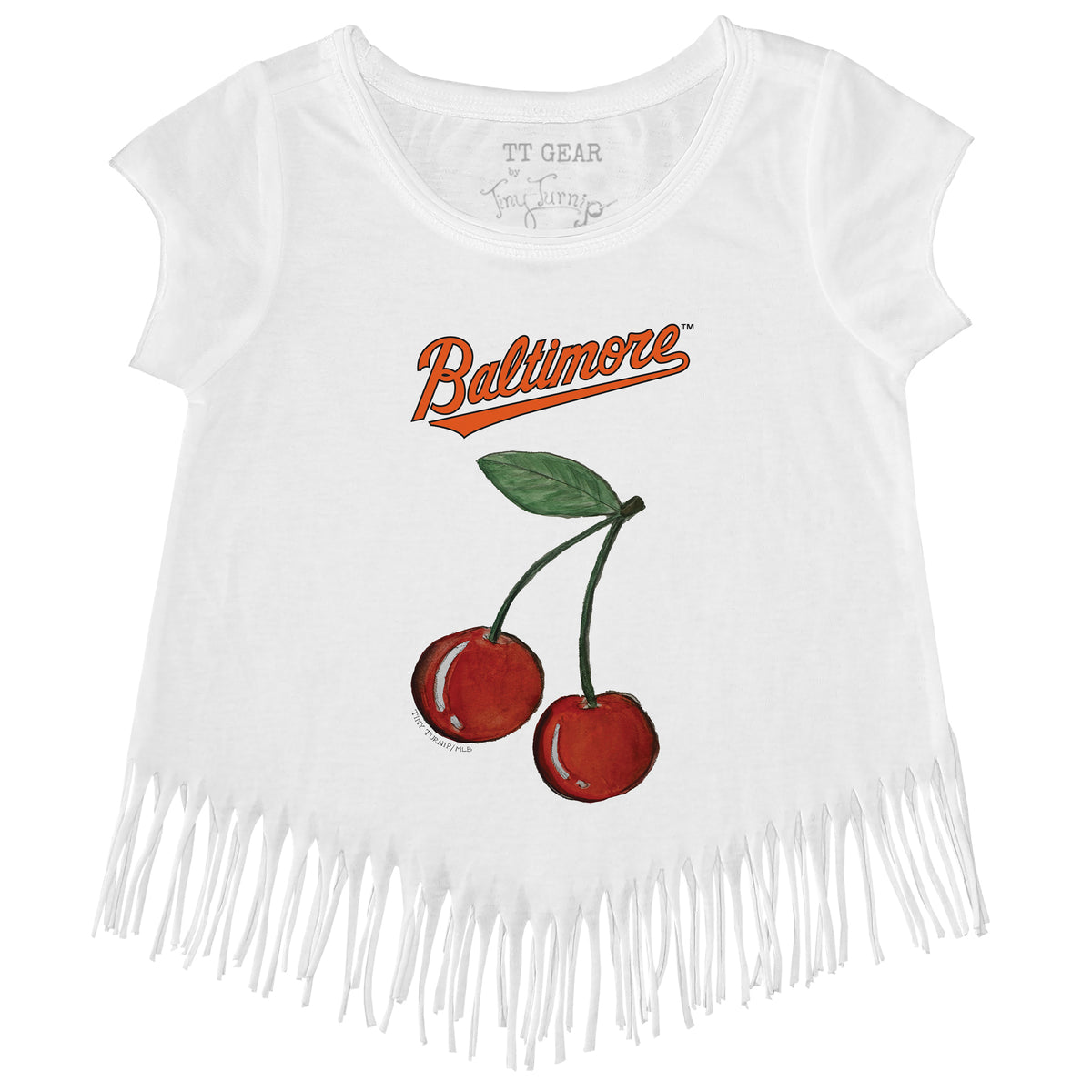 Baltimore Orioles Cherries Fringe Tee