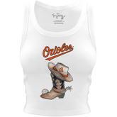 Baltimore Orioles Cowboy Boot Crop Tank