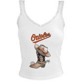 Baltimore Orioles Cowboy Boot Lace Tank